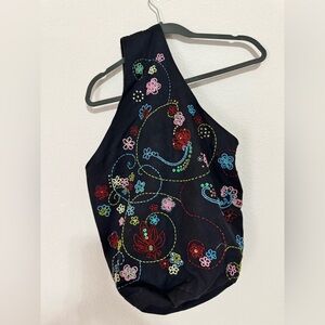 Bohemian Style  Crossbody Beaded Embroidered One Shoulder Bag/Purse Medium